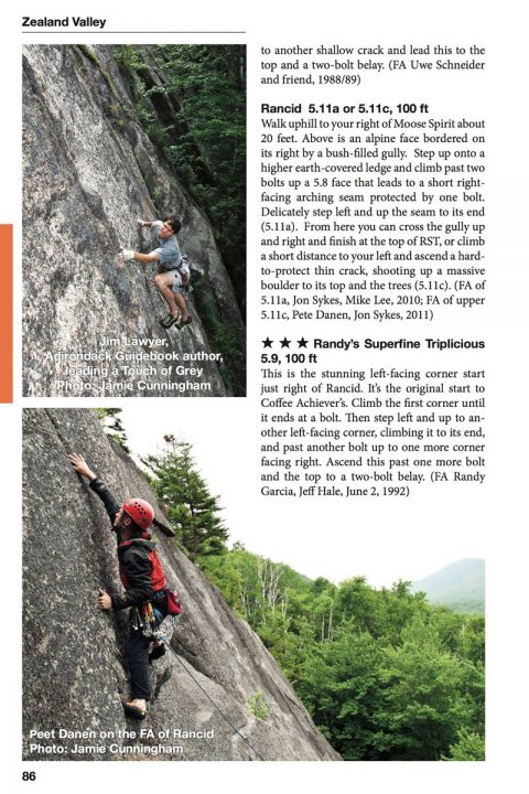 The Notches: A Rock Climber’s Guide to the Western White Mountains of New Hampshire by Jon Sykes.